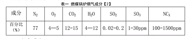 锅炉烟气成分