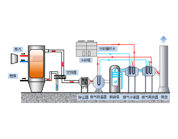 燃煤电厂烟气脱白